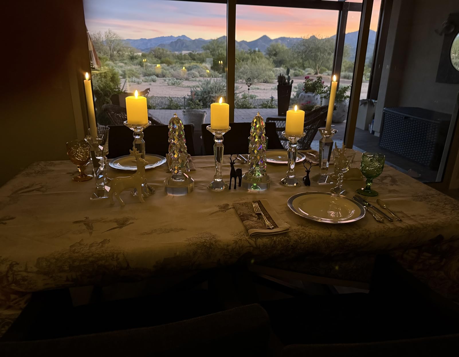 Crystal Candle Stick Holders 2-Pack, Clear Crystal Taper/Pillar Candles Holder Table Centerpieces for Party and Wedding Decoration(10.6inches Tall) customer photo 1