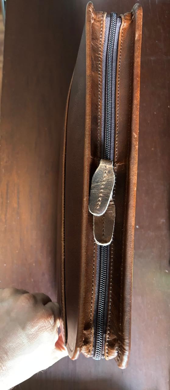 Jajmo Legacy Top Grain Leather Portfolio - Professional Business Padfolio & Document Organizer with Writing Pad for Men & Women customer photo 1