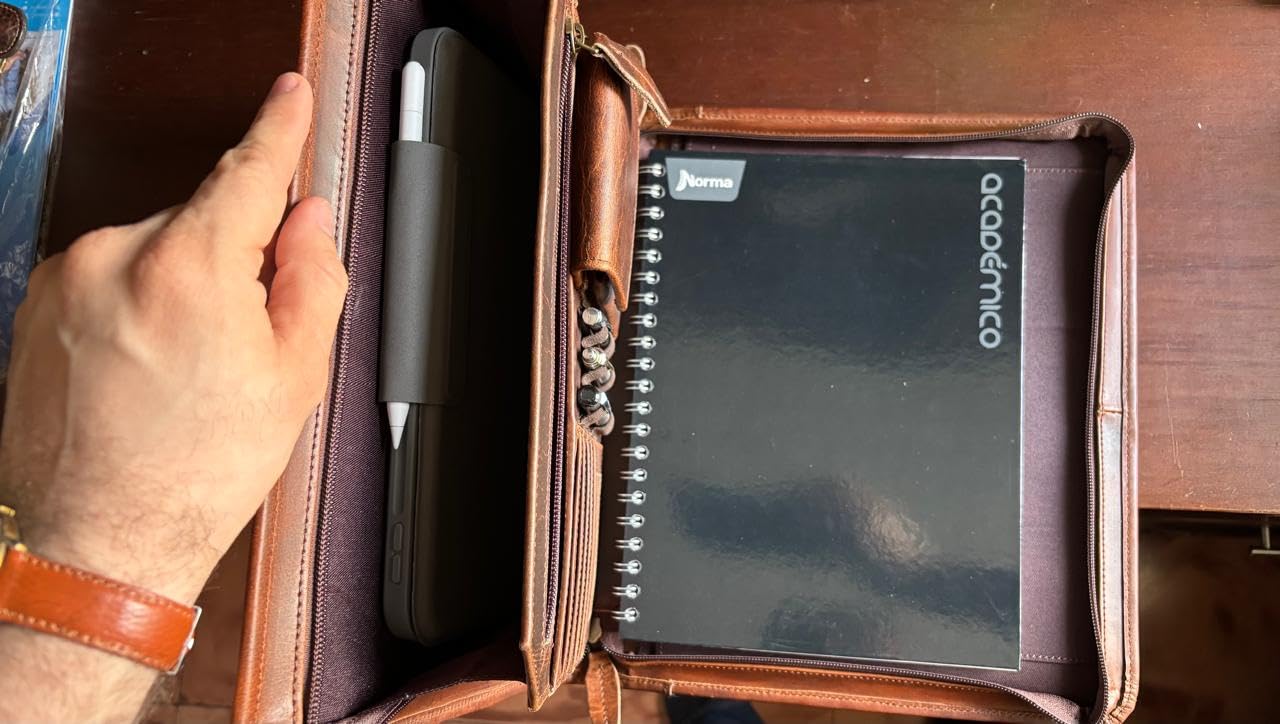 Jajmo Legacy Top Grain Leather Portfolio - Professional Business Padfolio & Document Organizer with Writing Pad for Men & Women customer photo 2