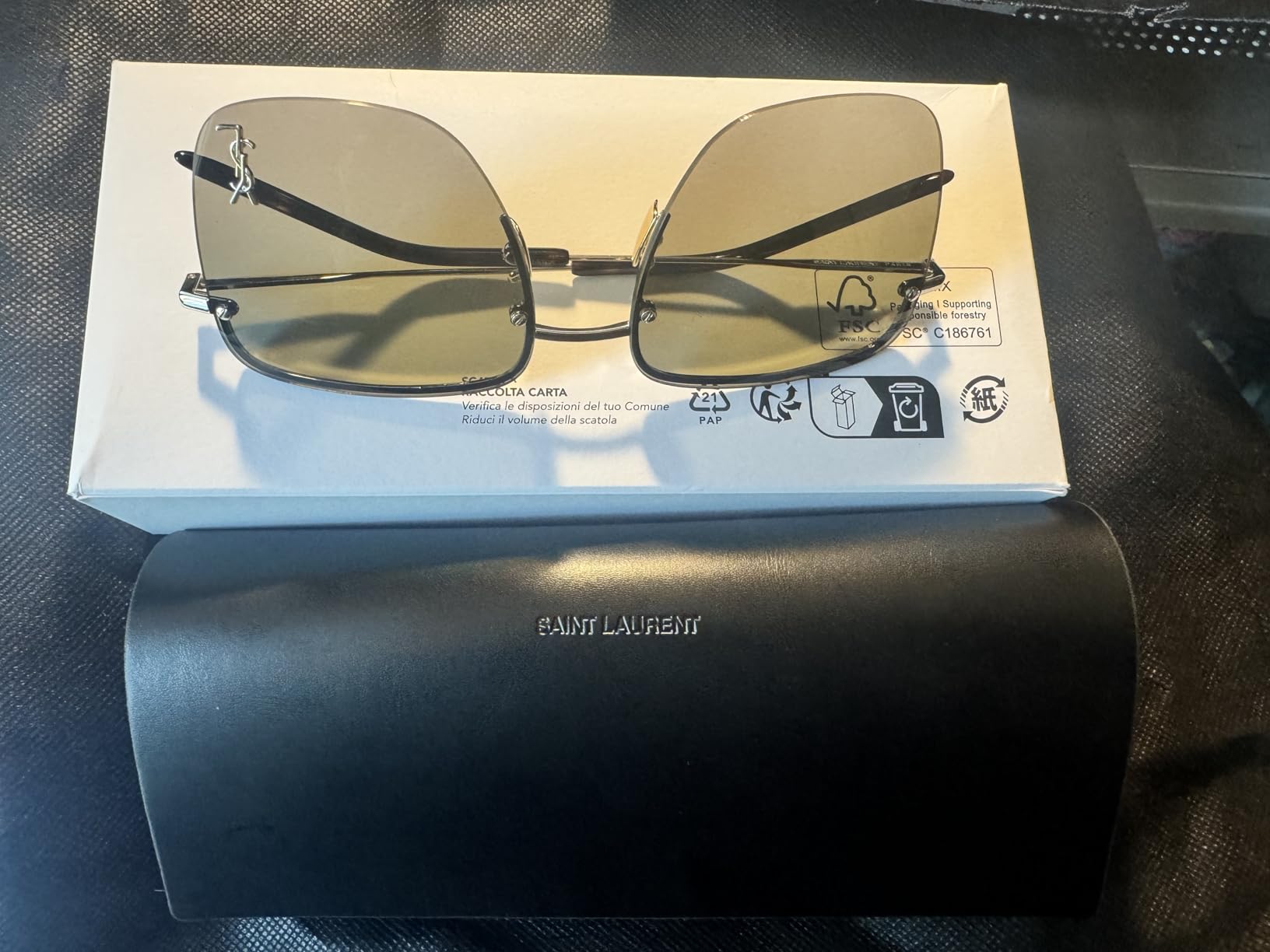 Saint Laurent SL 312 M Square Sunglasses customer photo 1