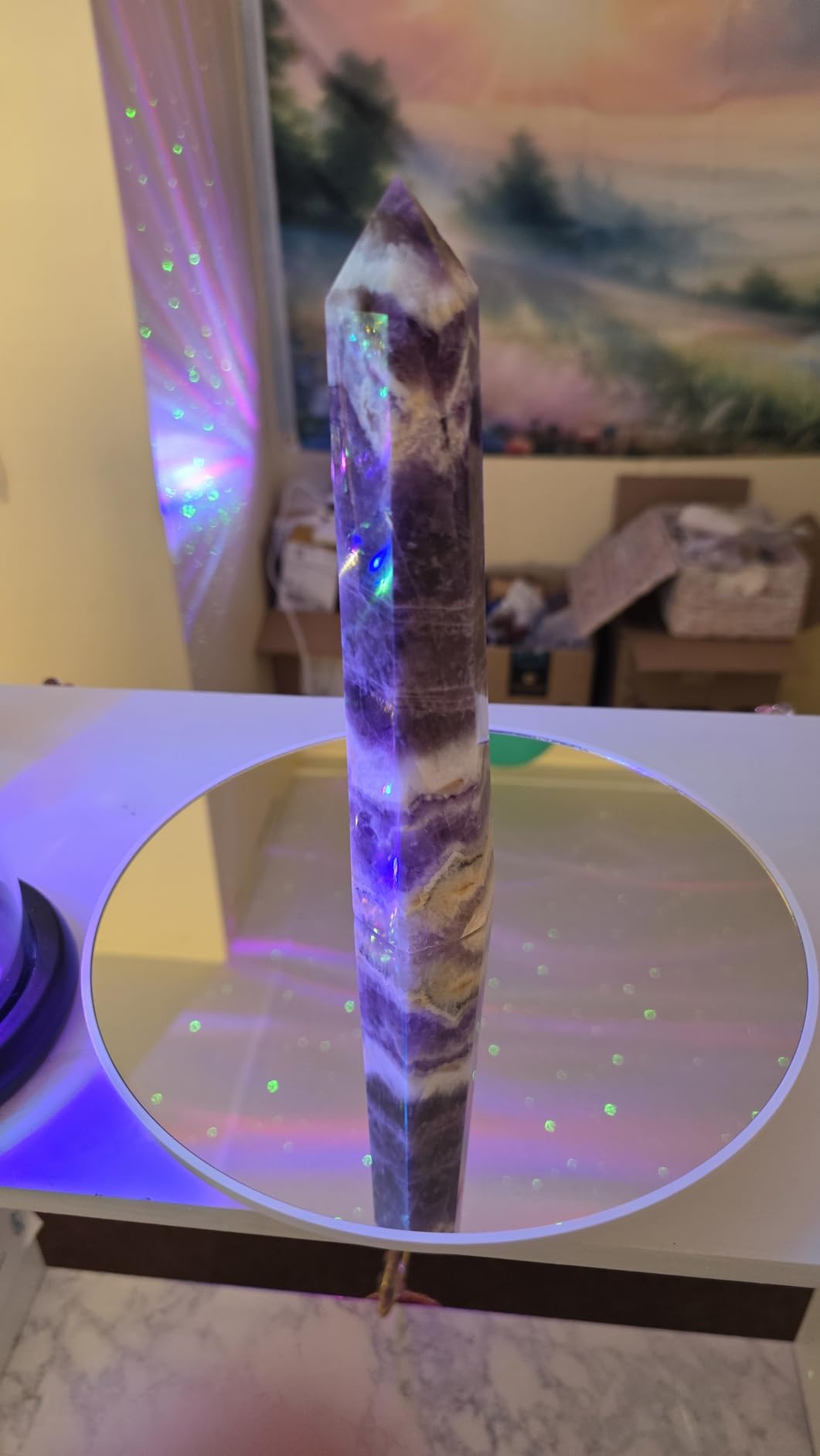 JAYEGT Motorized Rotating Display Stand, 7.87inch /17.6lbs Load, 360 Degree Electric Rotating Turntable for Photography Products, Jewelry, Cake, 3D Model, Mirror Cover (Black/Button Control) customer photo 2