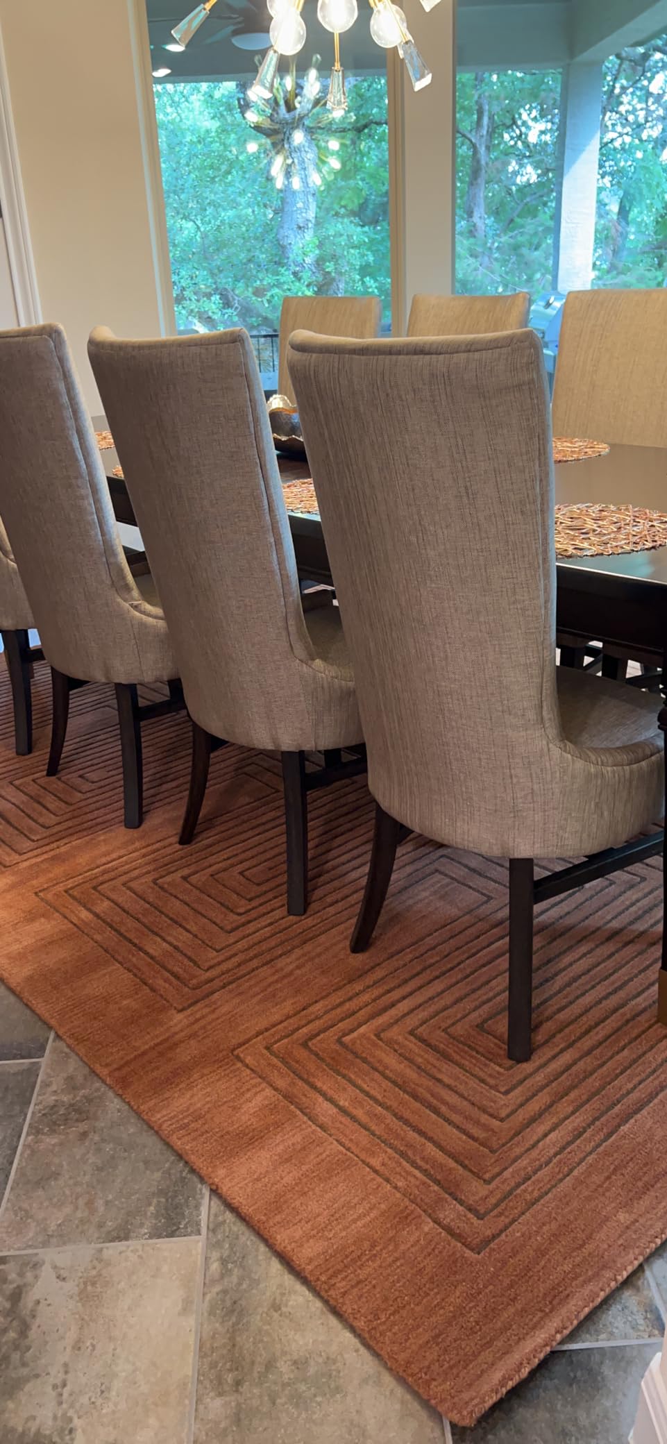 Momeni Simba Wool Hand Tufted Contemporary Indoor Area Rug, Copper, 9' X 12' customer photo 1