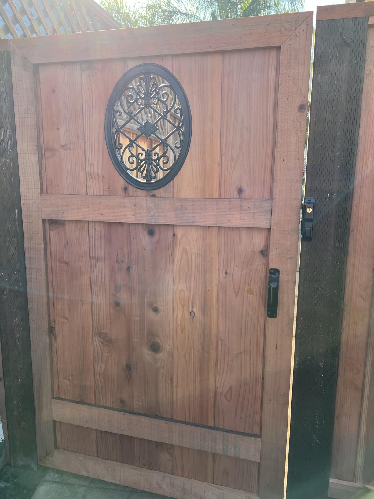 Nuvo Iron Decorative Insert for Fencing, Gates, Home, Garden - Rectangle, 15