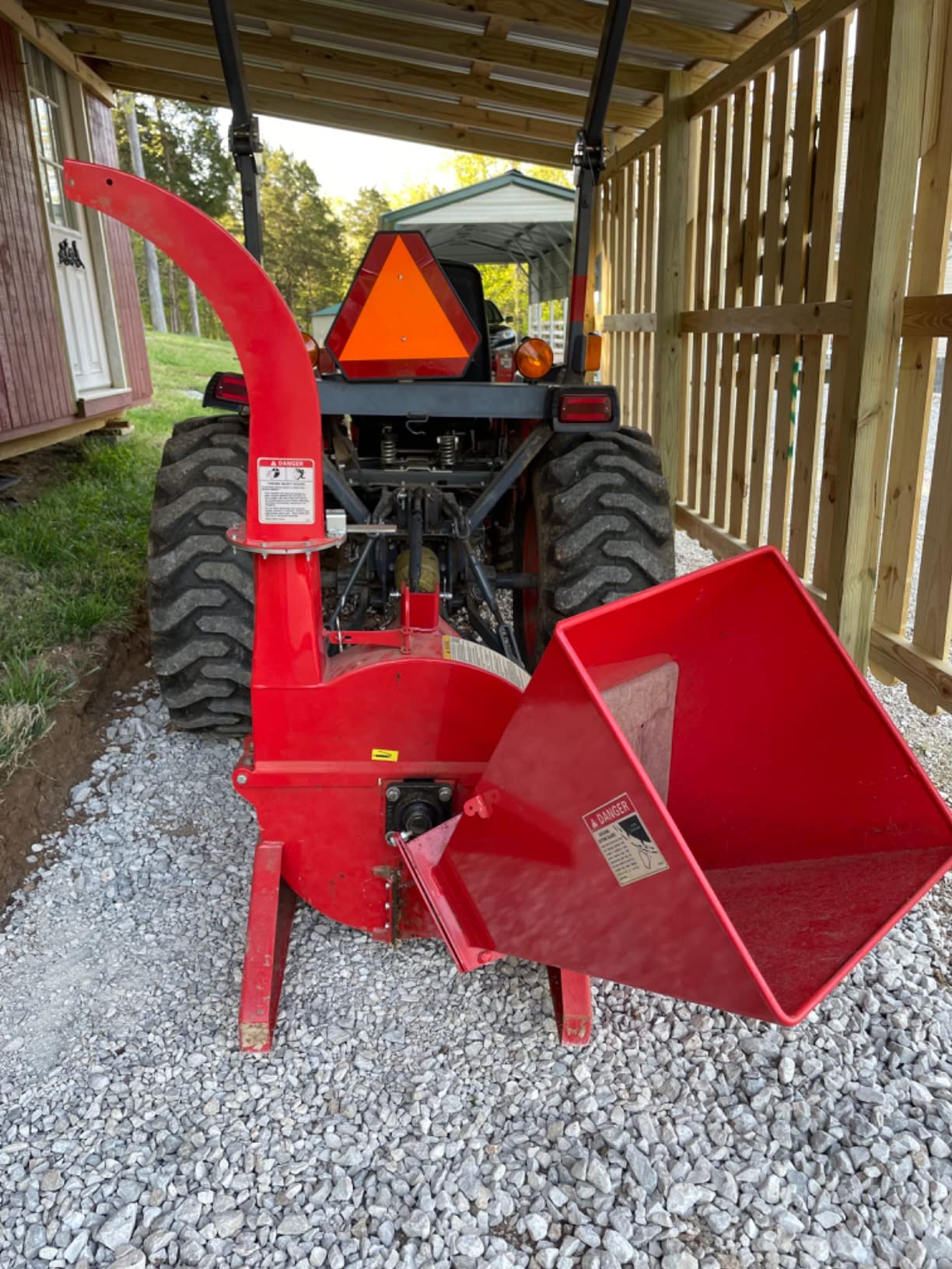 Titan Attachments 3 Point Wood Chipper, PTO Driven for Tractors up to 40HP, 25