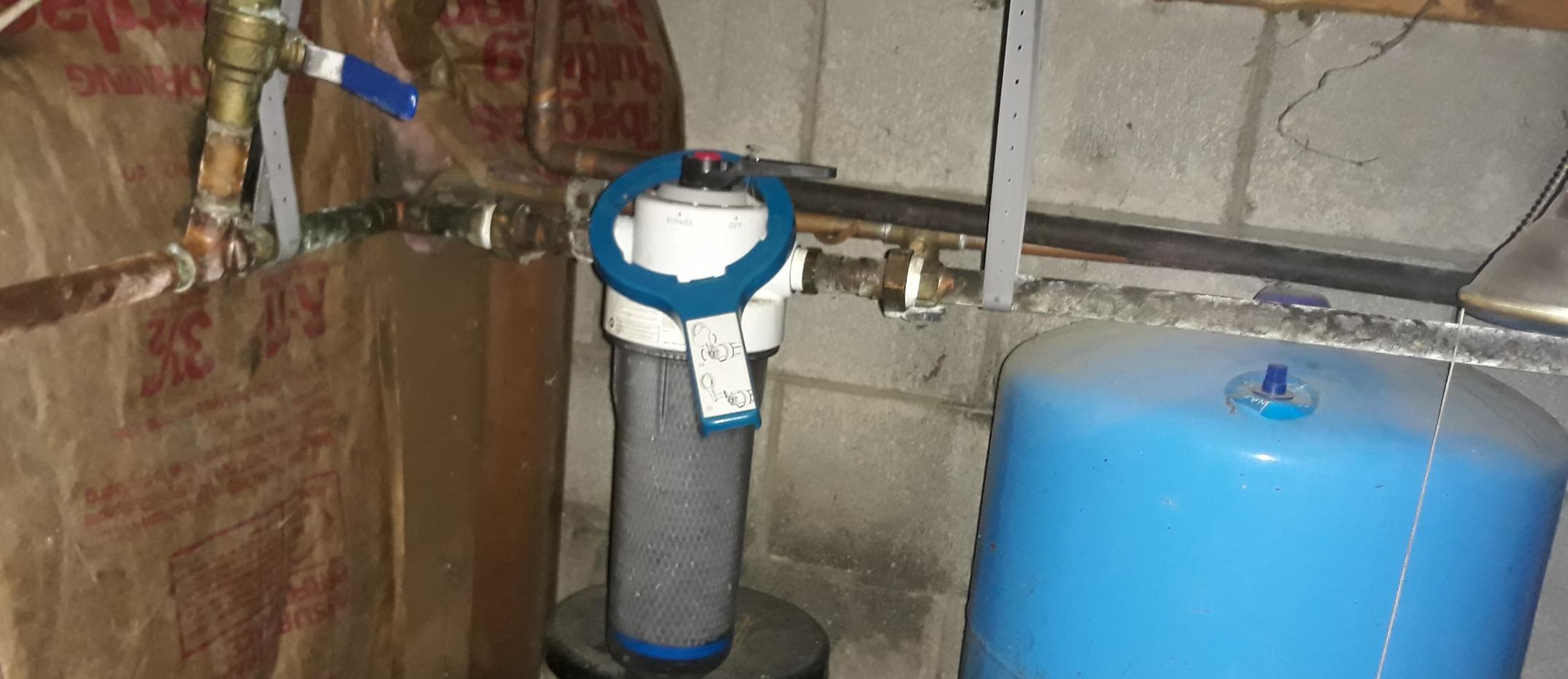 Bluonics Powerful Whole House & Well Water System 55W UV Ultraviolet w/Sediment & CTO Carbon with Solid Blue Housing 2.5