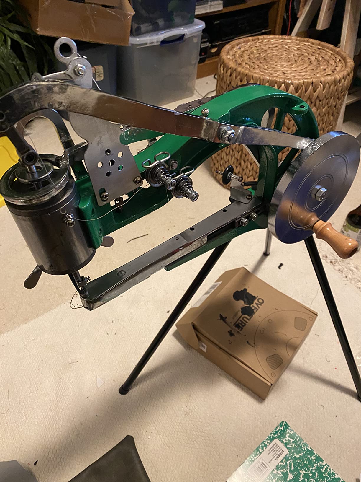 Manual Leather Sewing Machine Hand Shoe Cobbler Stitching Repair Mending Machine Patcher Dual Cotton Nylon Line Sewing Machine customer photo 1