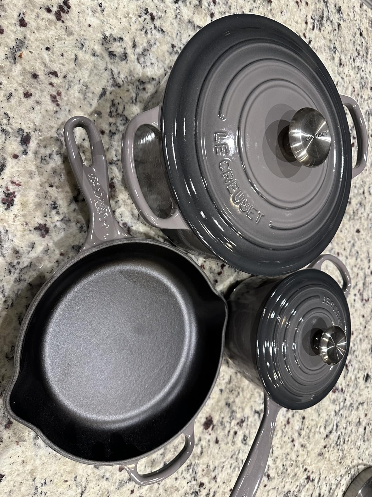 Le Creuset Enameled Cast Iron Signature Cookware Set, 5 pc, Artichaut customer photo 2