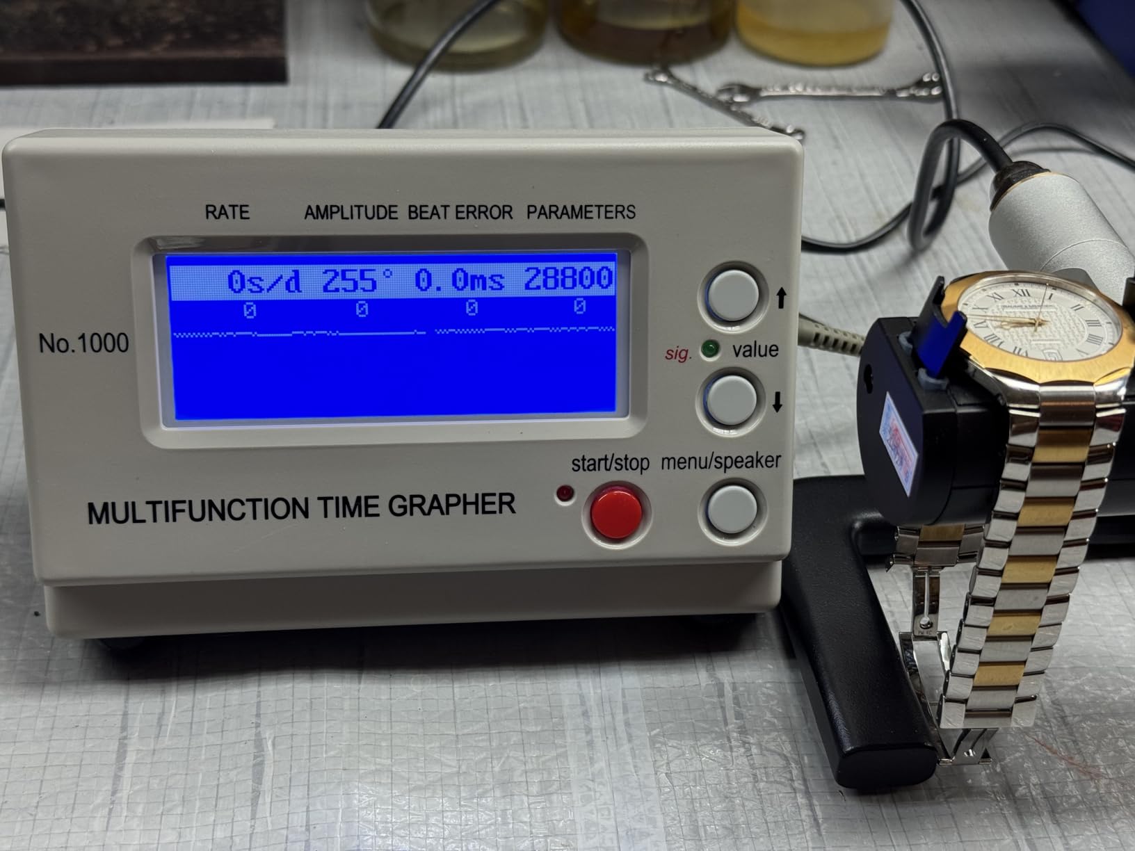 Timegrapher No.1000, Multifunctional Watch Tester, Watch Timing Machine for Watchmaker, Watch Calibration Tool for Mechanical Watches customer photo 2