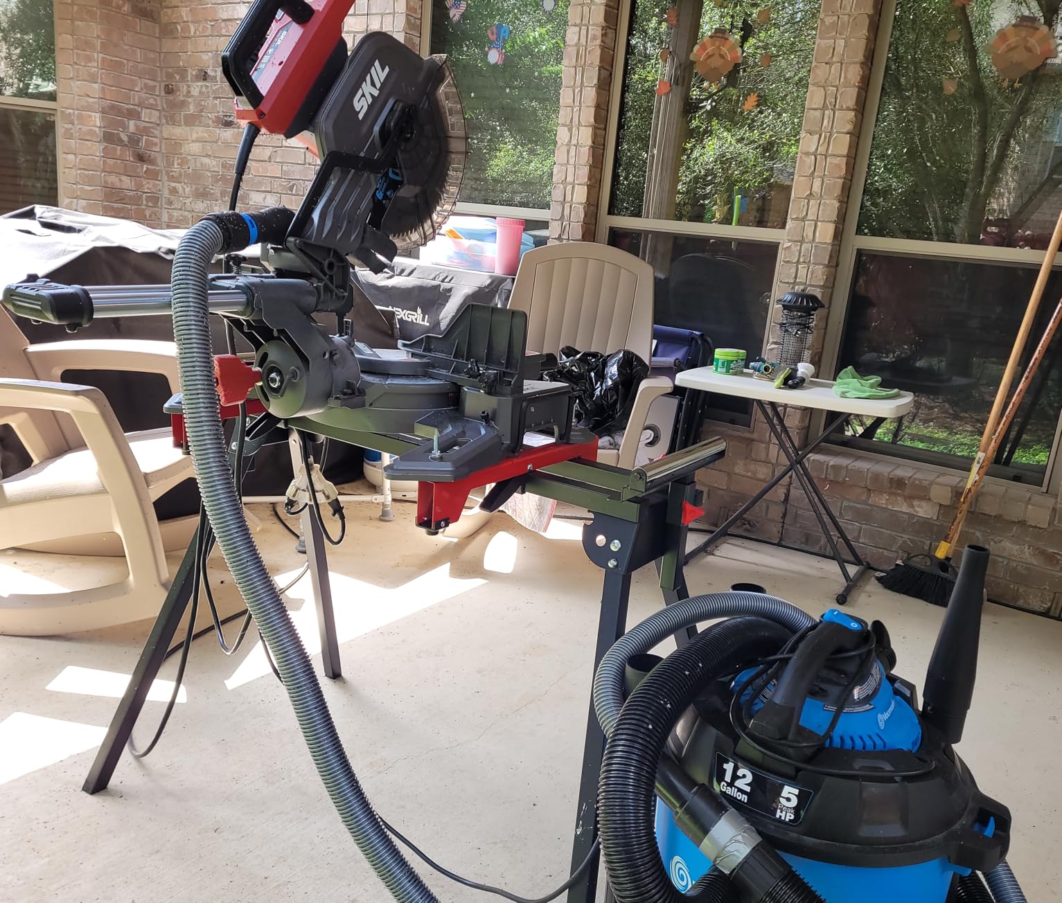 Big Floors 5X5DKOAKFLOOR Interlocking Lightweight Plastic Modular Dance Floor Kit (5' x 5'), Dark Oak, 45 Piece customer photo 1