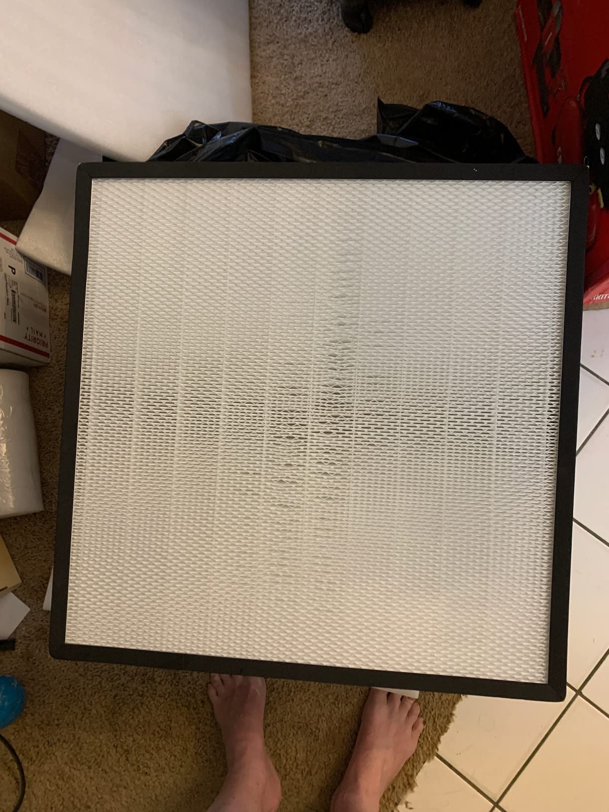 YJINGRUI Laminar Flow Hood, H-14 HEPA Filter with Safety Locks, Class 100/ ISO Class 5 Cleanliness, Fan Filter Unit 22.6x22.6in Flow Hood Mycology/Clean Room/Laboratory 110V customer photo 2