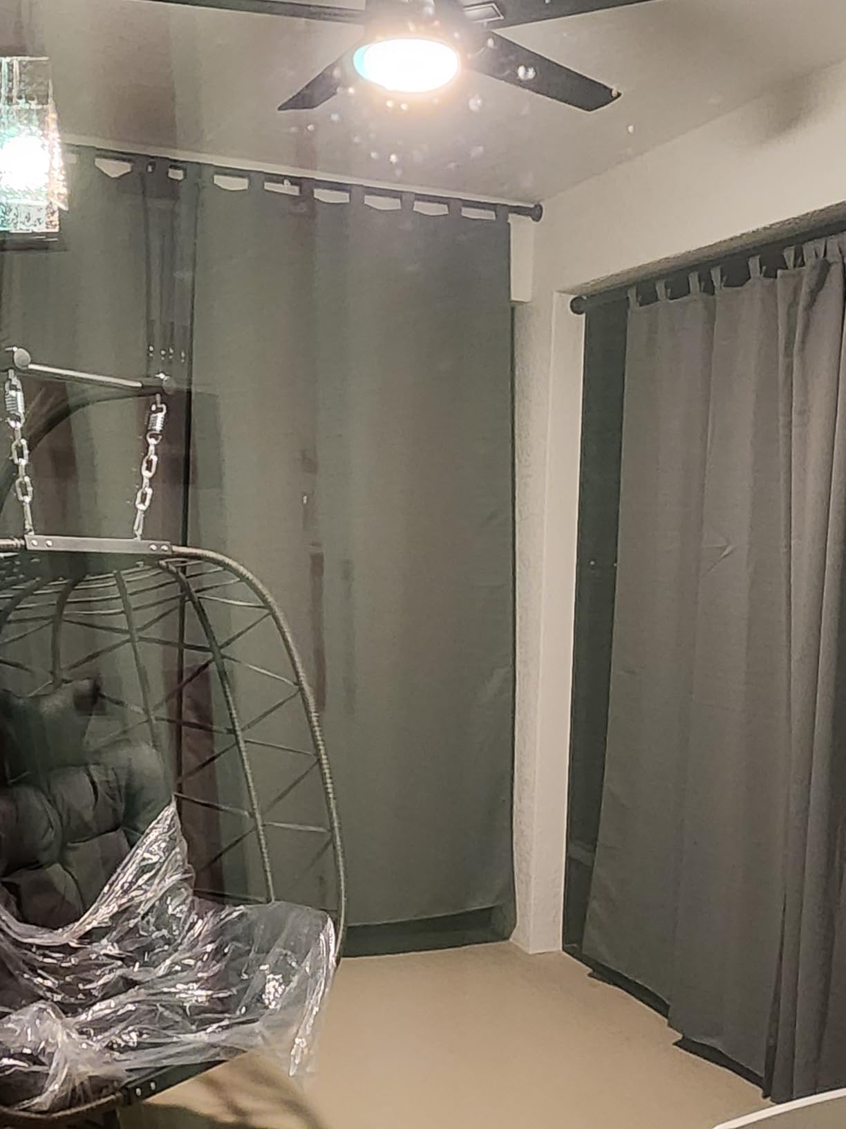 NICETOWN 2 Panels Outdoor Curtains for Patio Waterproof 84