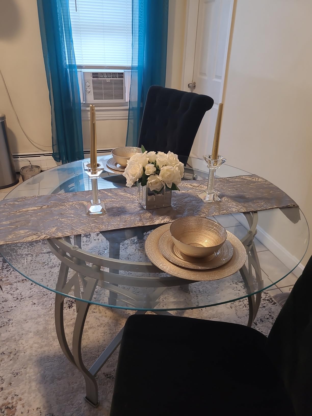 Crystal Candle Holders Set of 2-5.3