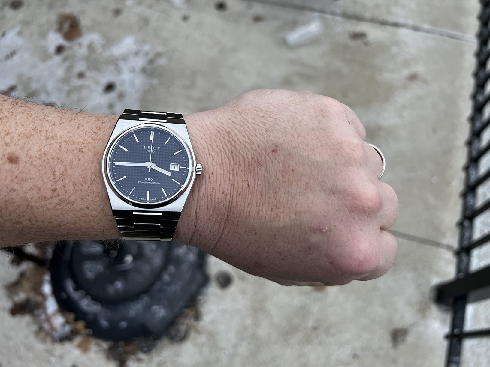 PRX Powermatic 80, Swiss Automatic Watch for Men, Stainless Steel Case, Black Dial, (Model: T1374071105100) customer photo 1