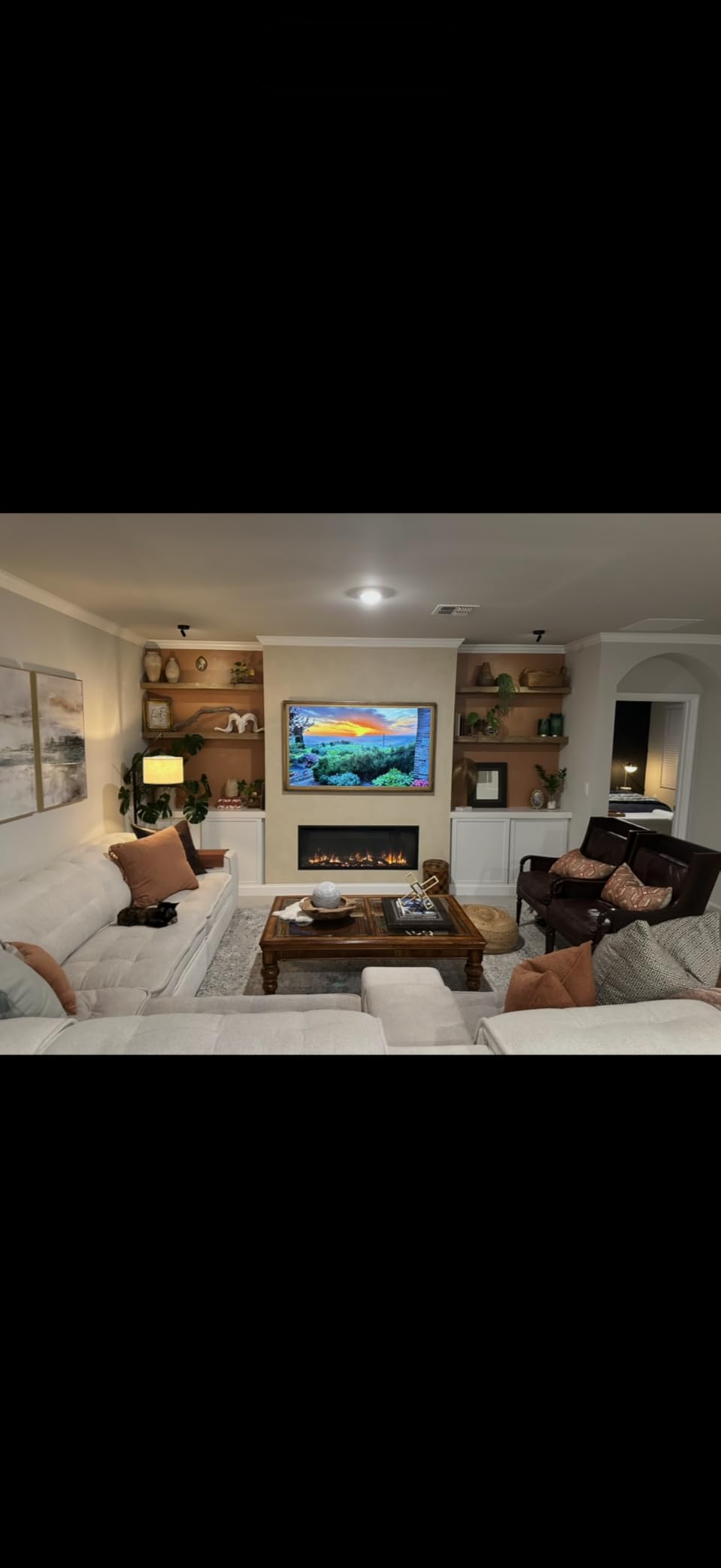 LegendFlame Austin in Wall Recessed & Wall Mounted Electric Fireplace (60