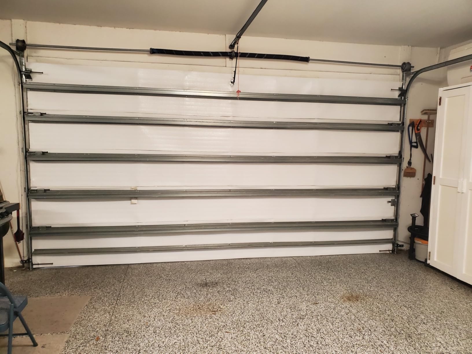 NASA TECH White Reflective Foam Core 1 Car Garage Door Insulation Kit 9FT (Wide) x 8FT (HIGH) R8 Made in USA with Heavy Duty Double Sided Tape customer photo 1