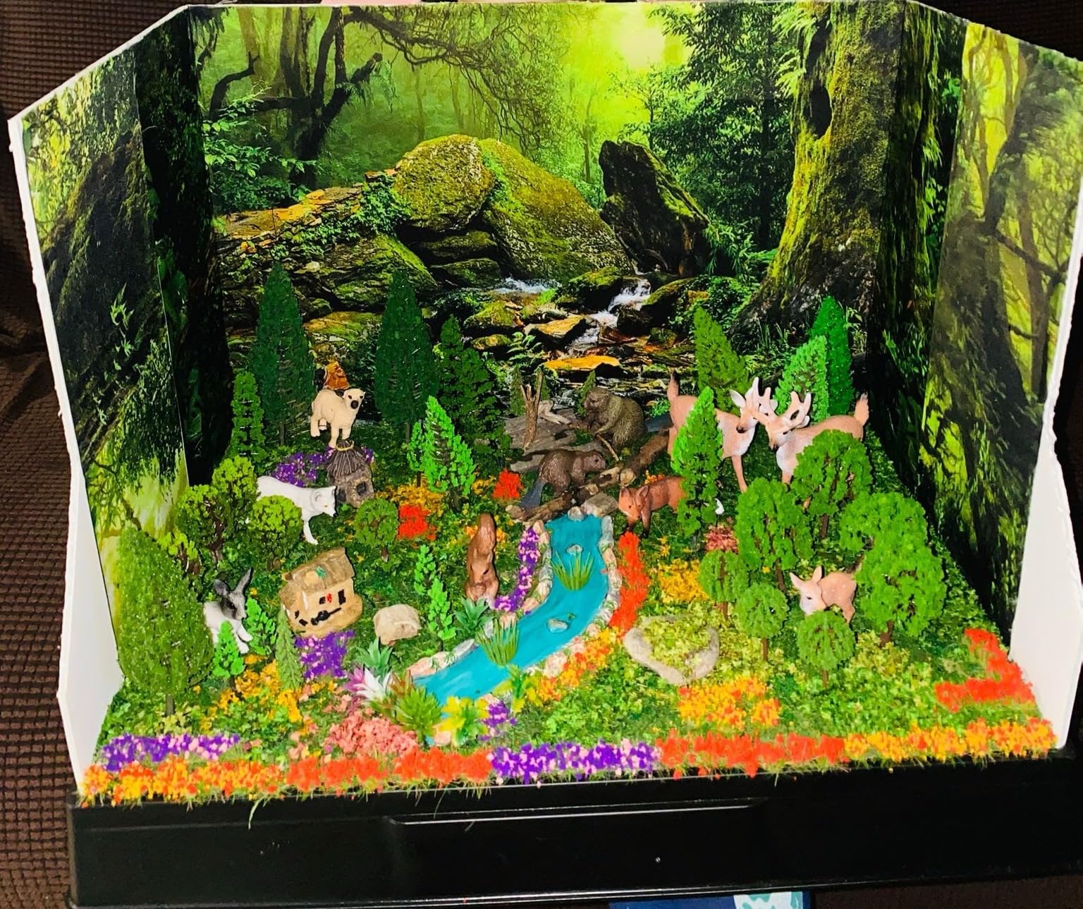 91pcs Model Trees Mixed Miniature Trees Model Train Scenery Fairy Garden Trees Diorama Trees Artificial Wargame Trees Model Railroad Scenery Diorama Supplies for DIY Scenery Landscape customer photo 2