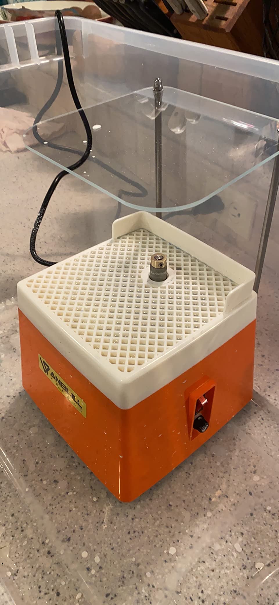 ANBULL Stained Glass Grinder Machine,Mini Portable Stained Grinder Glass Art Grinding Tool with 5/8