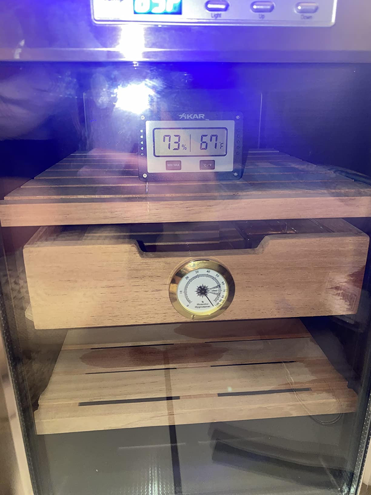 Whynter CHC-120Sa 1.2 cu. ft. Stainless Steel Digital Control Cigar Humidor with Spanish Cedar Shelves customer photo 1