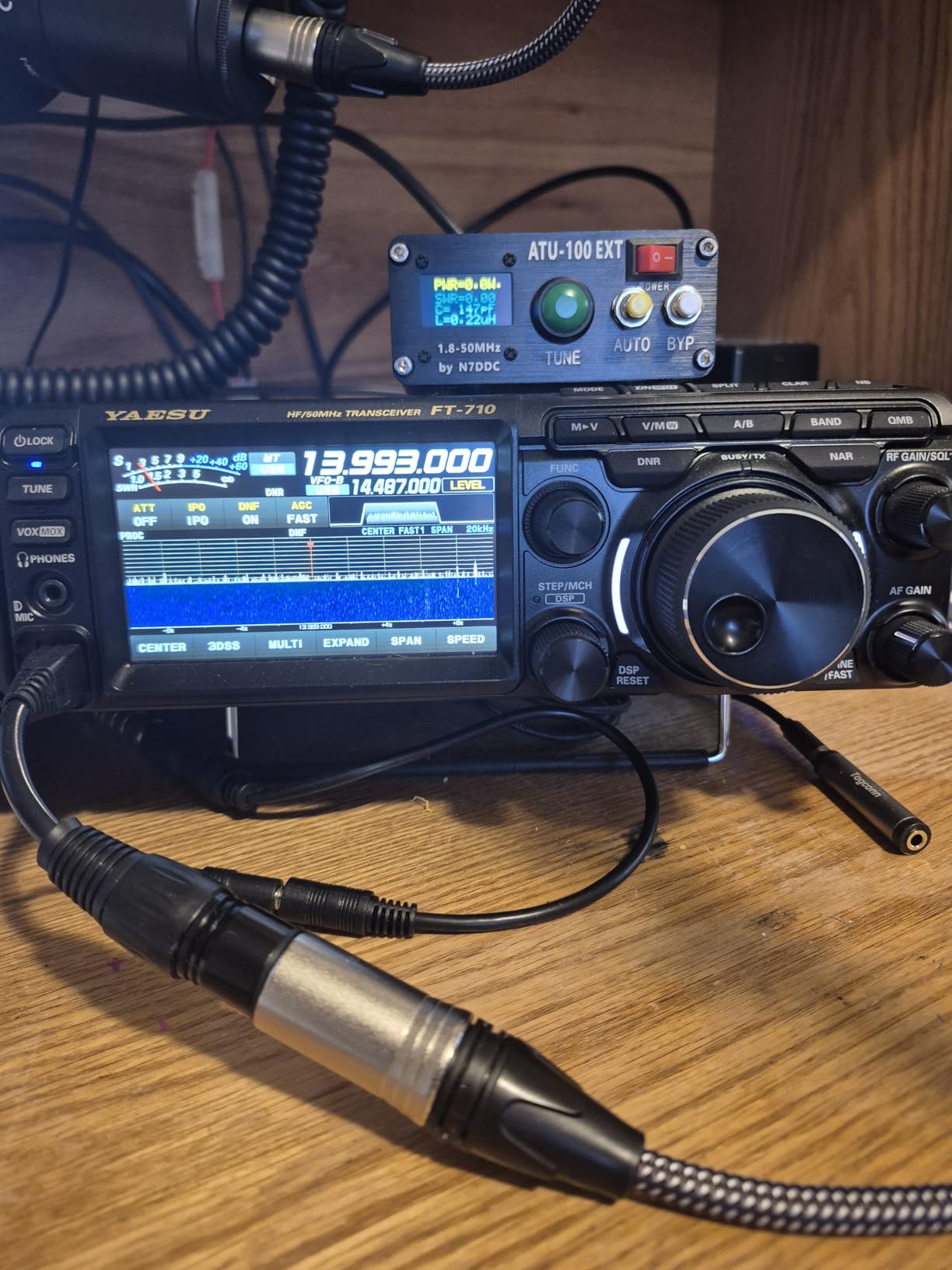 Malahit ATU-100 EXT Antenna Tuner 1.8-50MHz atu100 by N7DDC 7x7 0.96 Inch OLED 3.2 Firmware Programmed with Housing Assembled Machine with USB Cable (No Battery) Compatible with Radio Antenna customer photo 1