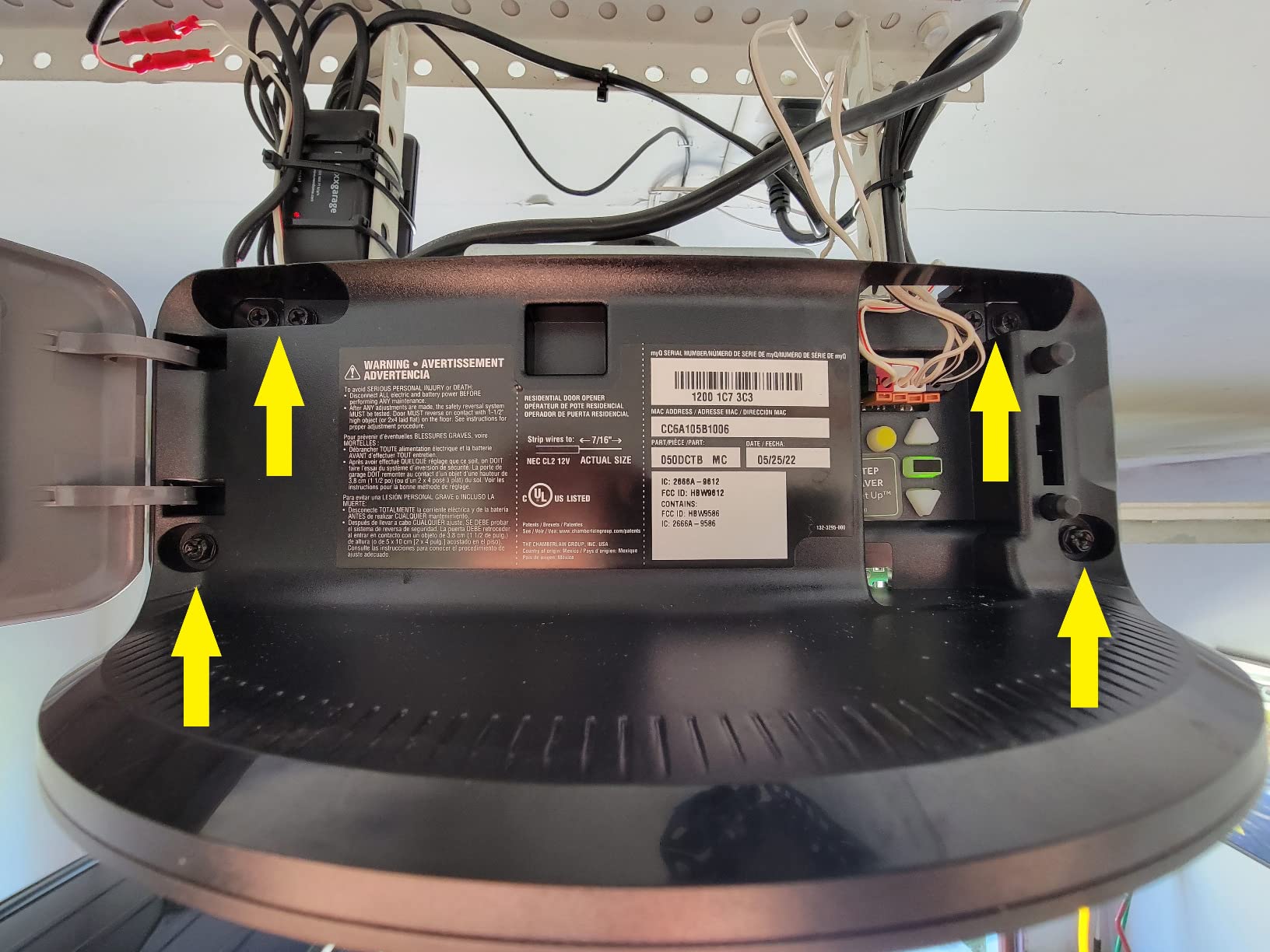 Chamberlain B4613T MYQ Smart Garage Door Opener, Ultra Quiet Belt Drive, Battery Backup, 3/4-HP Motor - Quantity 1 customer photo 1