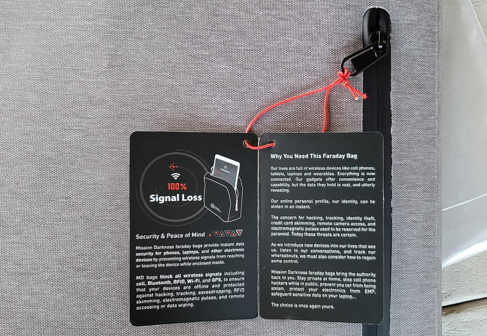 Mission Darkness Dry Shield Faraday Laptop Sleeve // Slim Waterproof Bag for Laptop Computers, RF Shielding Liner, Felt Padding, Magnetic Roll Closure, Signal Blocking, Anti-Hacking, Data Security customer photo 2