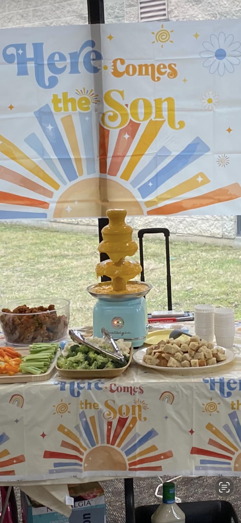 Nostalgia 4 Tier Electric Chocolate Fondue Fountain Machine for Parties - Melts Cheese, Queso, Candy, and Liqueur - Dip Strawberries, Apple Wedges, Vegetables, and More - 32-Ounce - Stainless Steel customer photo 4