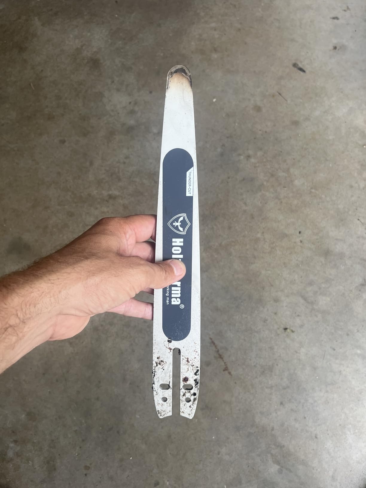 Holzfforma 12inch PRO Bar & Chain combo 3/8 LP, 050 44DL mini Carving Bar Hard Nose Compatible With MS170 MS171 MS180 MS181 MS192T MS193T MS200T 020T MS201T MS201TC customer photo 1