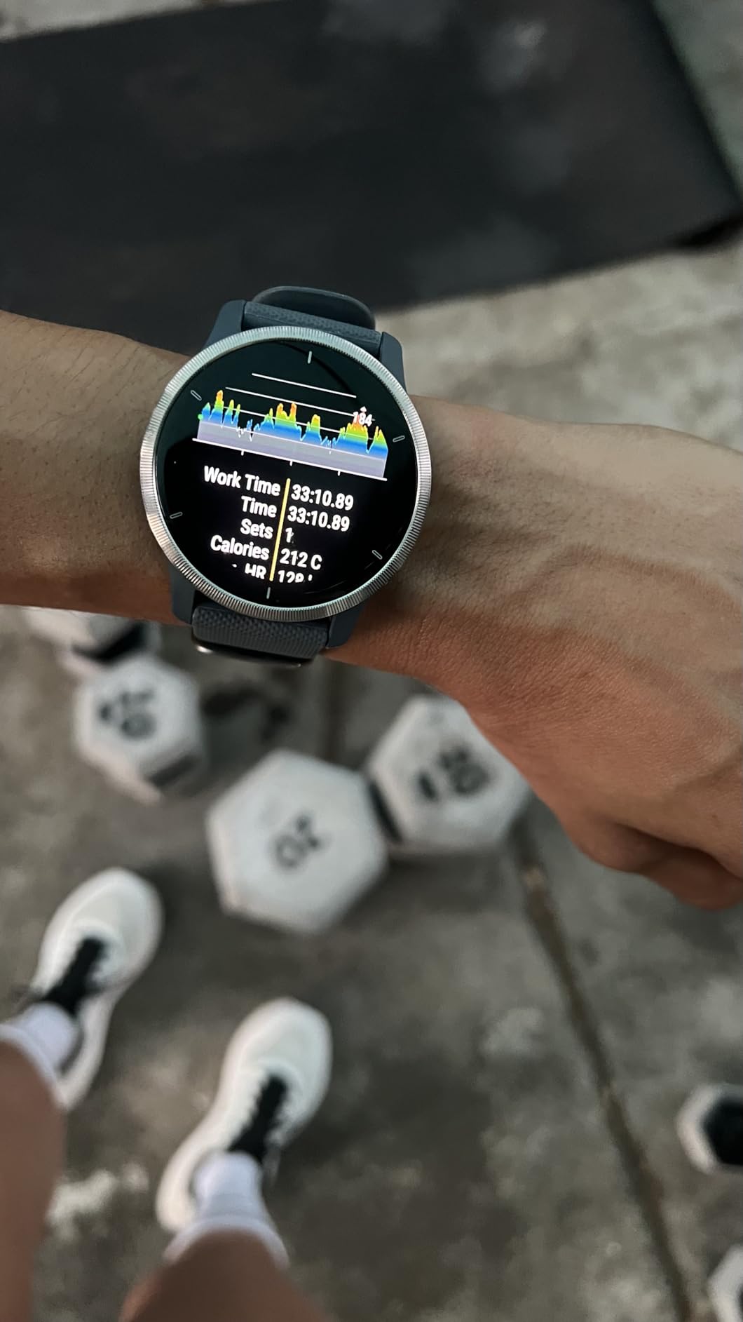 Garmin Venu 2, GPS Smartwatch with Advanced Health Monitoring and Fitness Features, Slate Bezel with Black Case and Silicone Band (Renewed) customer photo 2