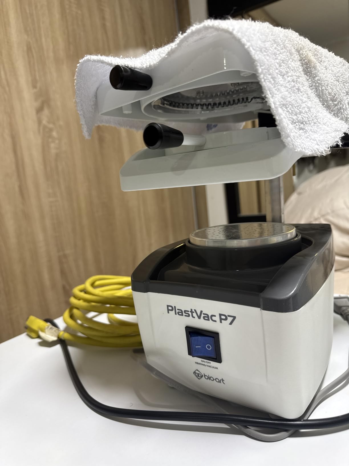 Plastvac P7 110V Dental Vacuum Forming Machine, Laboratory Heat Molding Equipment, Made in Brazil, Sold by JMU customer photo 1