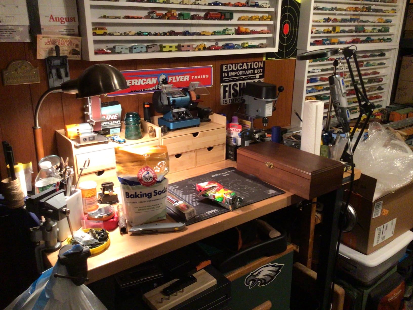 Mini Bench Grinder with Variable Speed for Polishing, Buffing, and Jewelry Making, Small Bench Polisher and Professional Lapidary Equipment for Rocks, Metals, and Gems customer photo 2