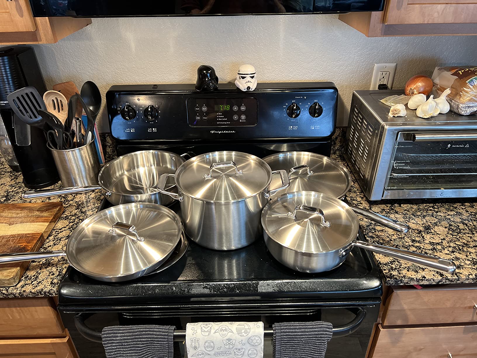 Misen 5-Ply Stainless Steel Cookware Set - Versatile, Dishwasher Safe - 12-Piece Set - Includes Skillets, Saute Pan, Rondeau, Sauciers and Stockpot with Lids customer photo 1