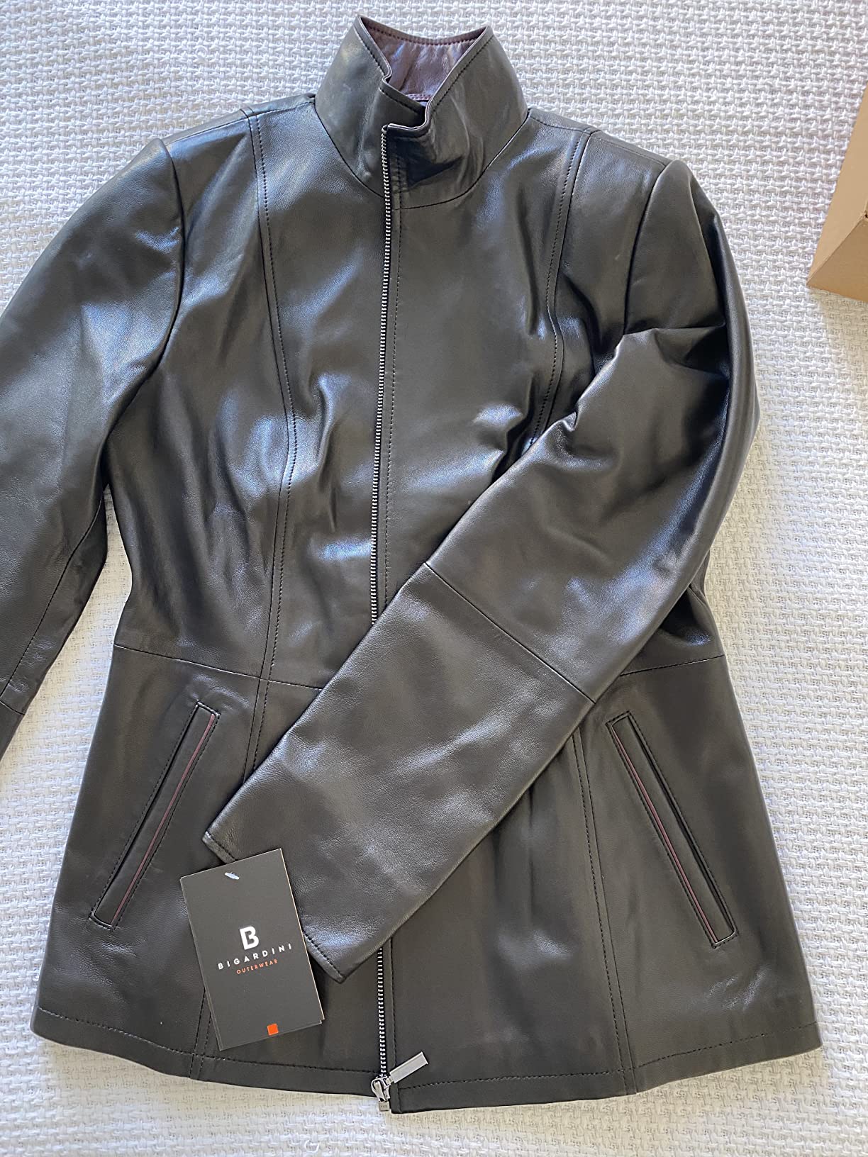 Bigardini Women's Italian Genuine Leather Jacket - Real Lambskin Leather Jacket for Women customer photo 2