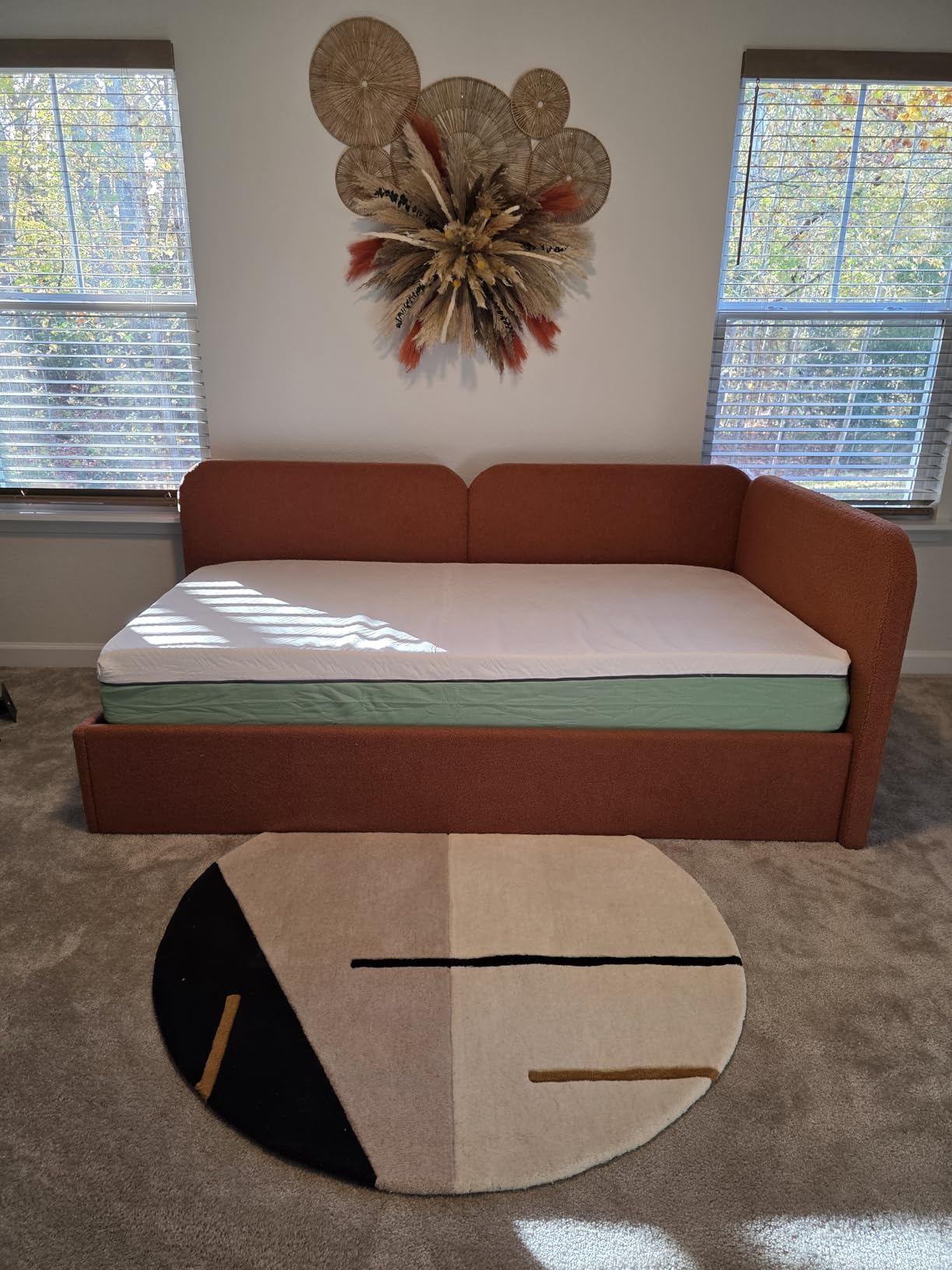 SAFAVIEH Fifth Avenue Collection Area Rug - 9' x 12', Ivory & Black, Handmade Mid-Century Modern Abstract New Zealand Wool customer photo 2