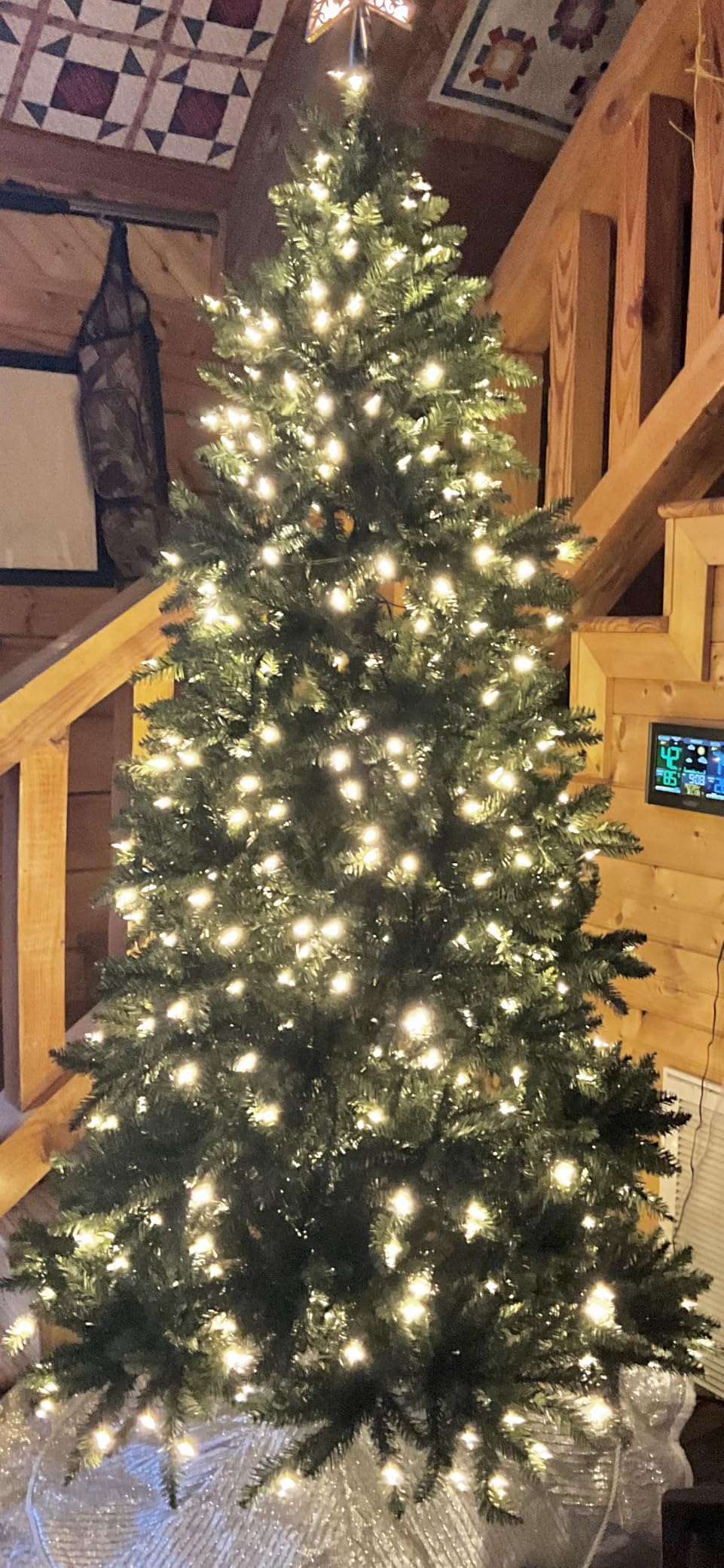 6.5ft Berkshire Mountain Fir - Slim Unlit Artificial Christmas Tree & Premium Stand for Medium Spaces customer photo 1