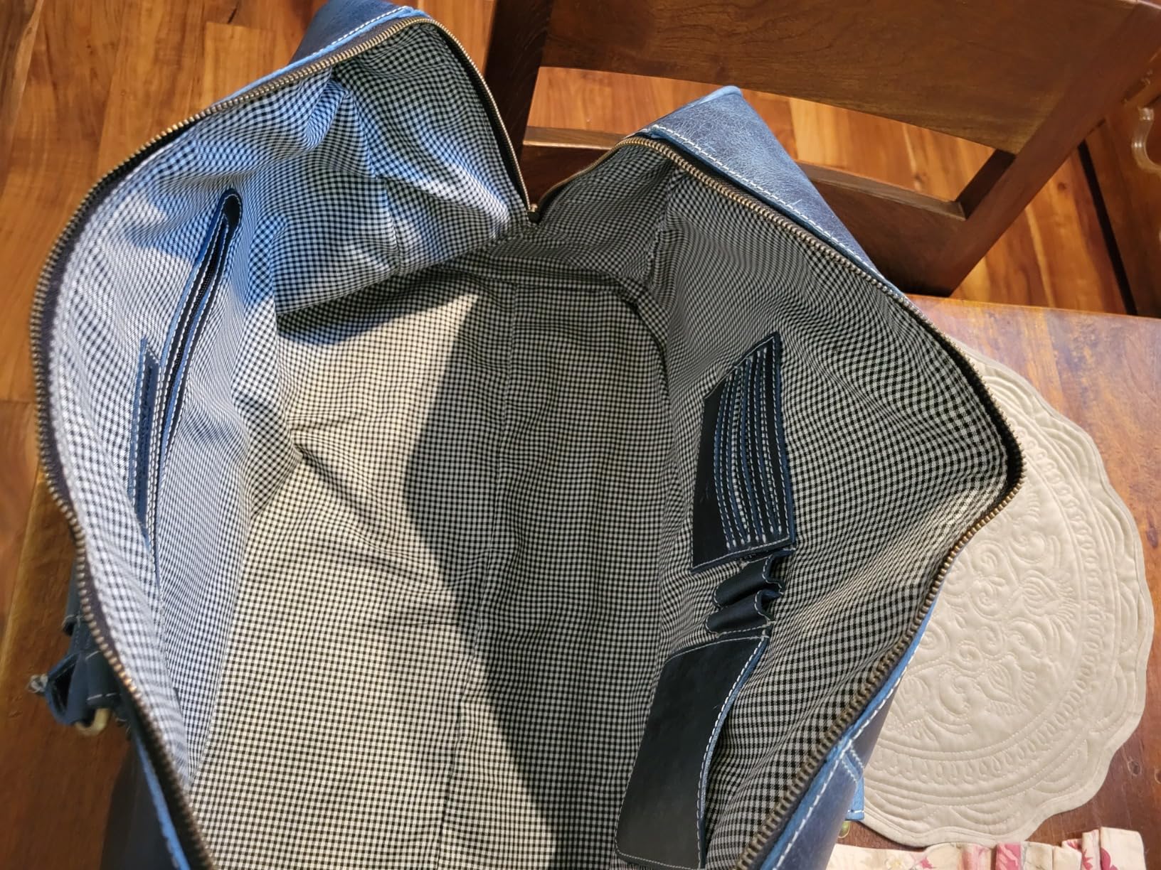 Leather Duffel Bag for Men & Women Travel, Weekend, Overnight, Gym Bag customer photo 2