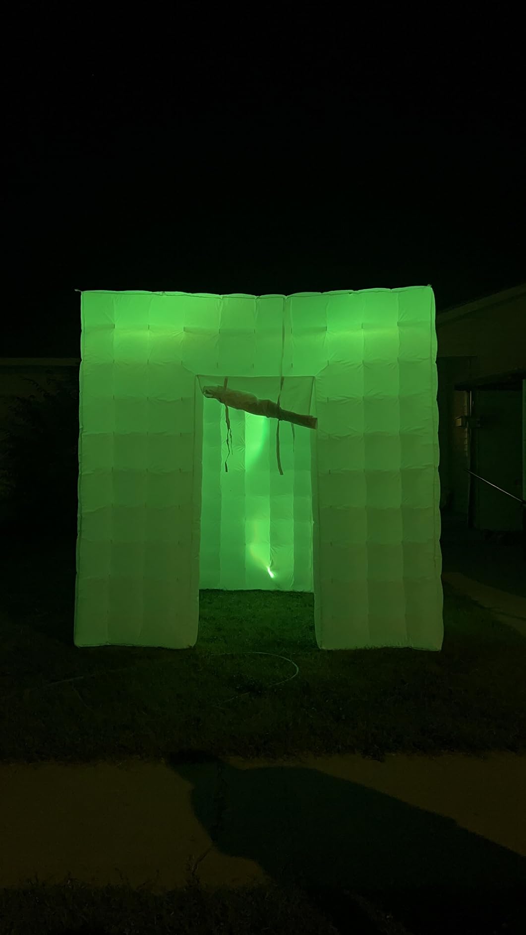 Inflatable Photo Booth Enclosure 2 Doors,Inflatable Tent (8.2 X 8.2 Ft) with Led Lights,Use in Advertising, Bars, Events, Trade Shows, Photo Booth Companies customer photo 1