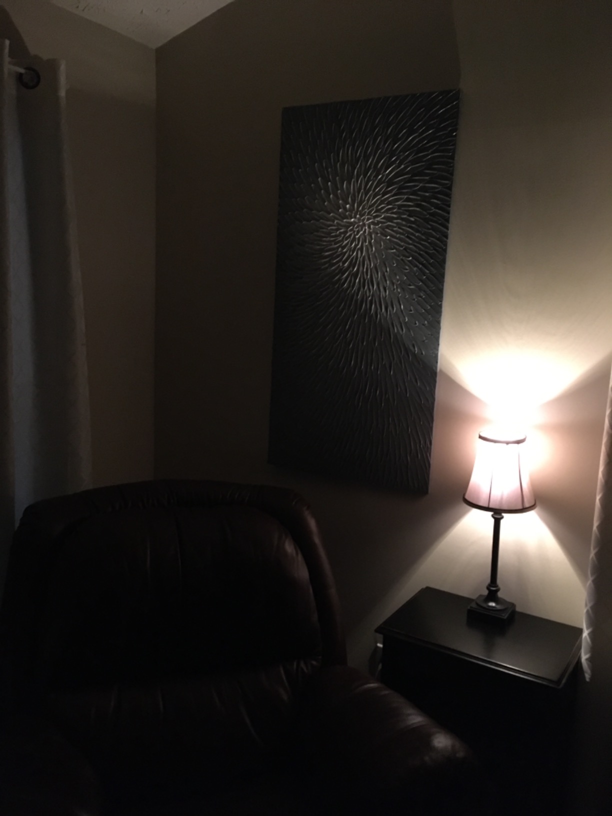 AMEI Art,30x60 Inch Abstract Flower Textured Oil Paintings 3D Hand-Painted Dark Grey white Wall Art Wrapped Canvas Oil Painting Wood Inside Framed Ready to Hang (Elegant Gray) customer photo 2