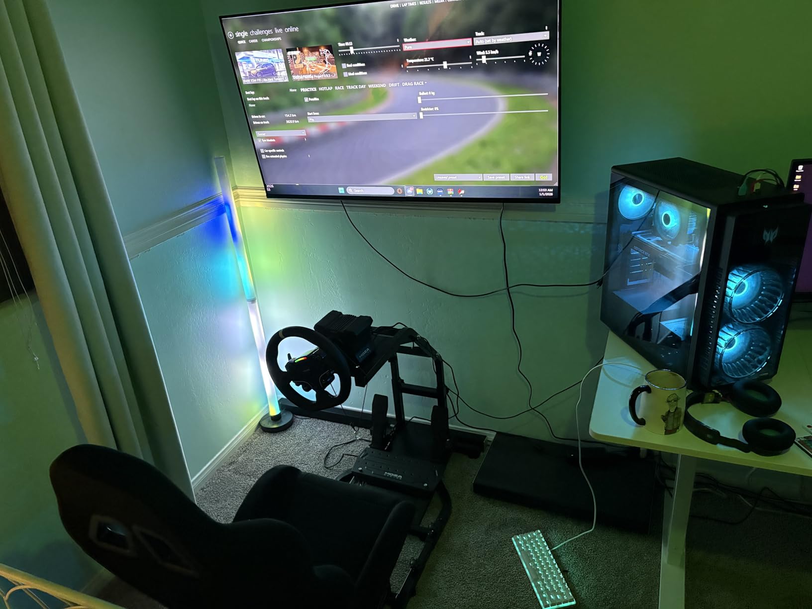 Dardoo G29 Racing Simulator Cockpit with Adjustable Race Seat customer photo 1