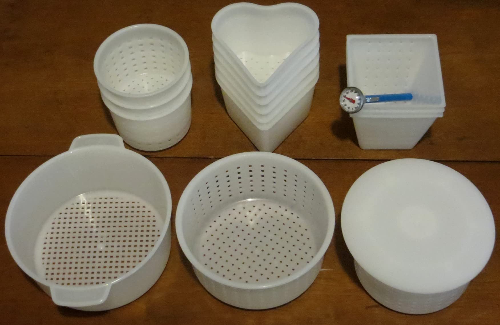 16 pcs Cheese Making Kit for Beginners - Soft Cheese Form Molds for Cheese Making + Thermometer + Hard Cheese Mold with a Follower - Cheese Making Supplies - Moldes Para Queso Fresco Casero №5 customer photo 1