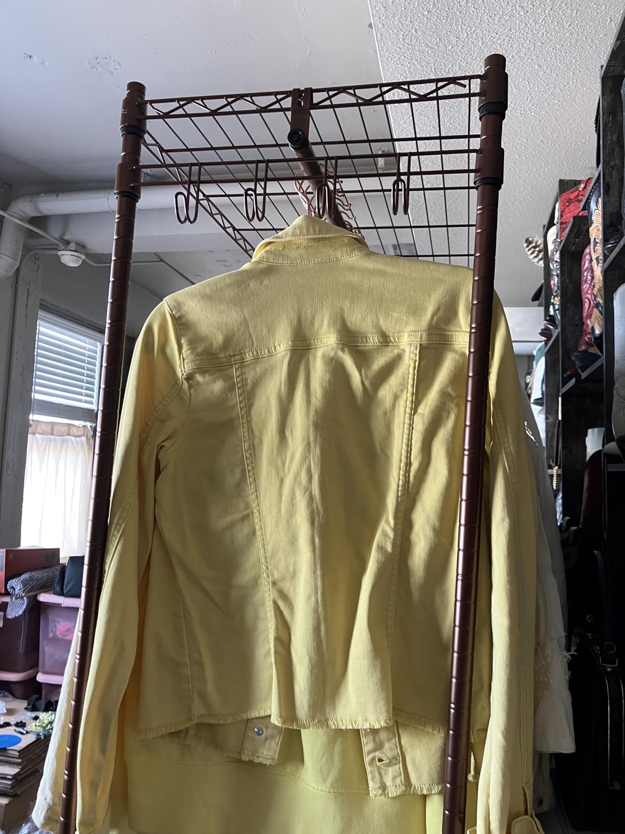 VIPEK R2 Plus Heavy Duty Rolling Garment Rack 3 Tiers Adjustable Wire Shelving Clothes Rack with Double Rods and Side Hooks, Freestanding Wardrobe Storage Rack Metal Clothing Rack, Black customer photo 2