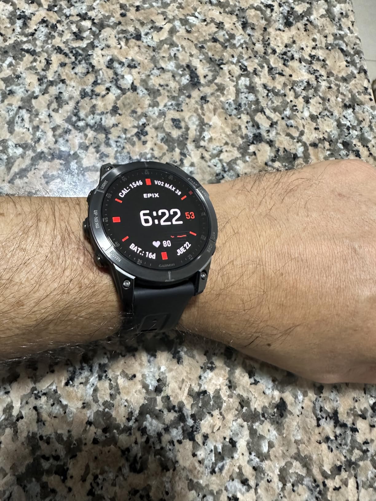 Garmin epix Gen 2, Premium Active smartwatch, Health and Wellness Features, Touchscreen AMOLED Display, Adventure Watch with Advanced Features, White Titanium customer photo 1