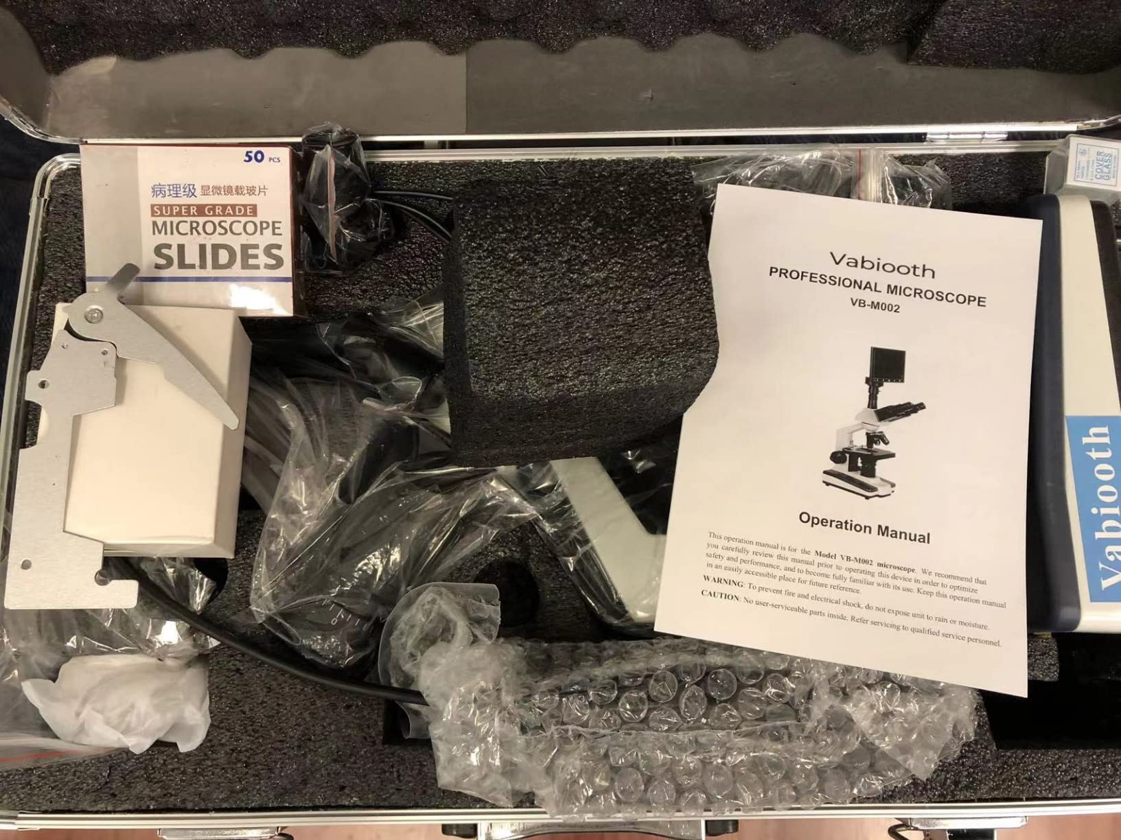 [Research-Grade] Vabiooth Lab Compound Trinocular Microscopes 40X-2500X Magnification with 7