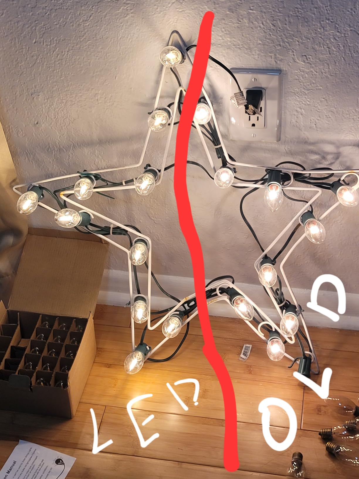 Meconard C9 Led Replacement Christmas Light Bulb, 25 Pack C9 Shatterproof Led Bulbs for Christmas Outdoor String Lights, E17 Intermediate Base, Commercial Grade Holiday Bulbs, Warm White customer photo 1