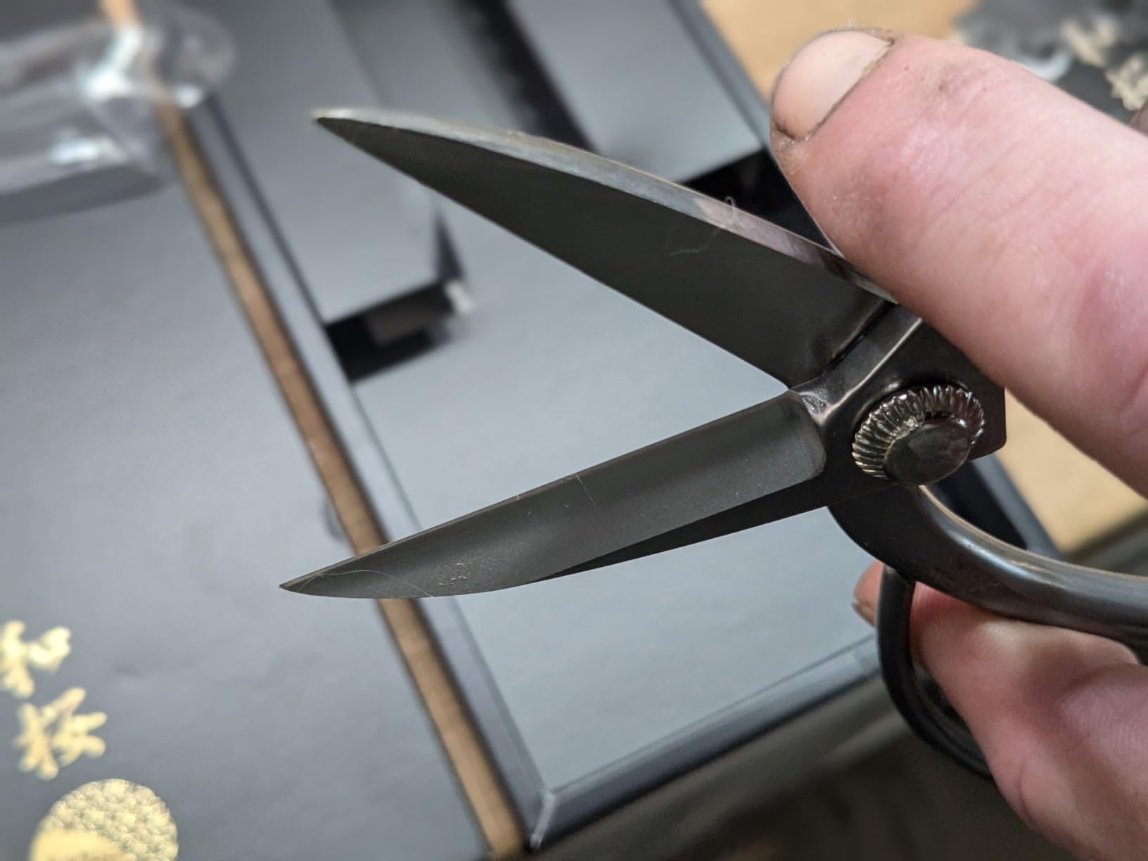 Wazakura Yasugi Stainless Steel Made in Japan Traditional Bonsai Scissors 7 in (180 mm), Pruning Shears for Bonsai Trees, Japanese Gardening Tools customer photo 2