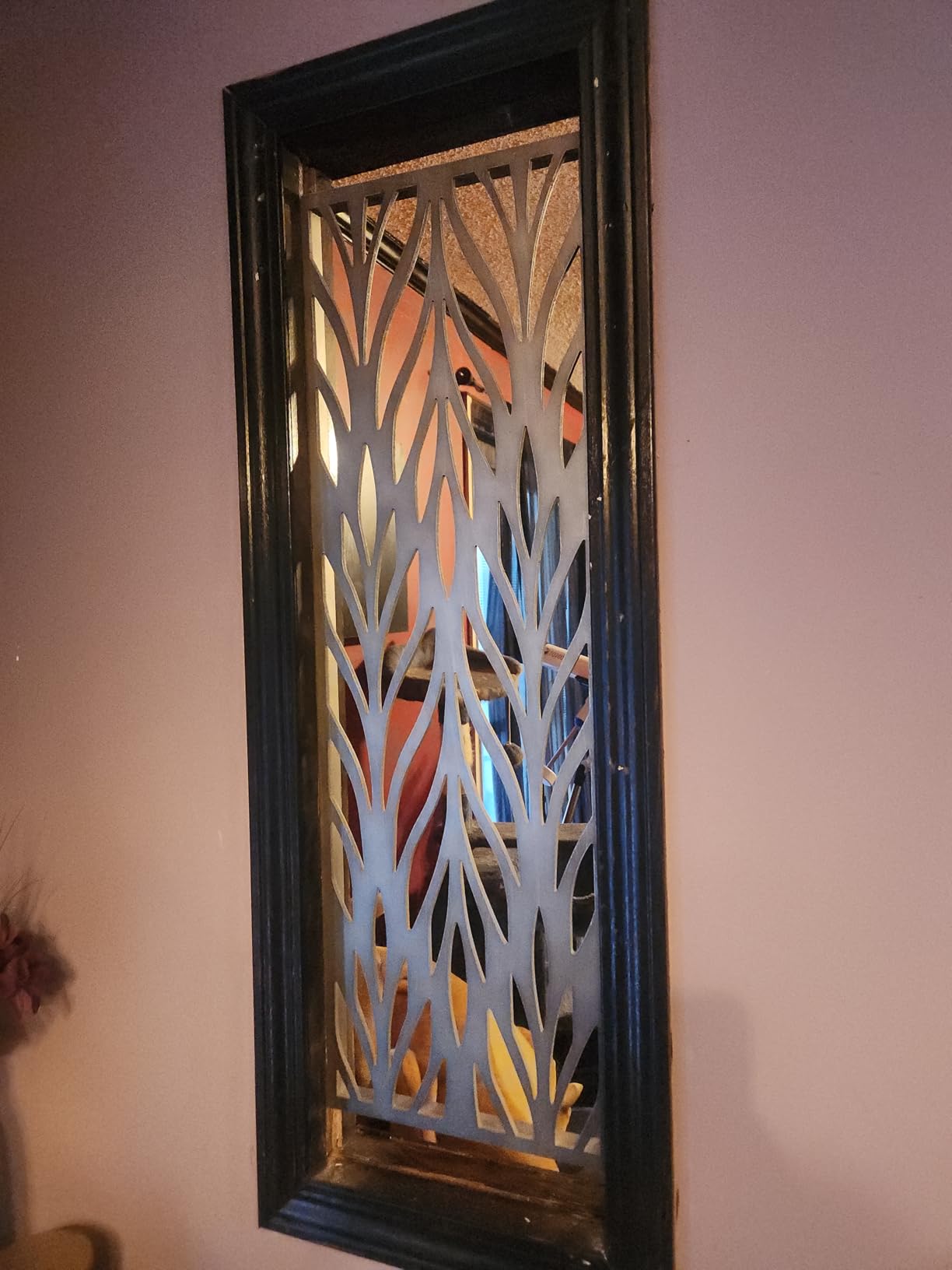 Madison Park Laurel Wall Art - Laser Cut Carved Botanical Tree Branches, Genuine Fir Wooden Framed, Rustic Finish - Modern Farmhouse Décor for Living Room, Ready to Hang Panel, 12 x 36