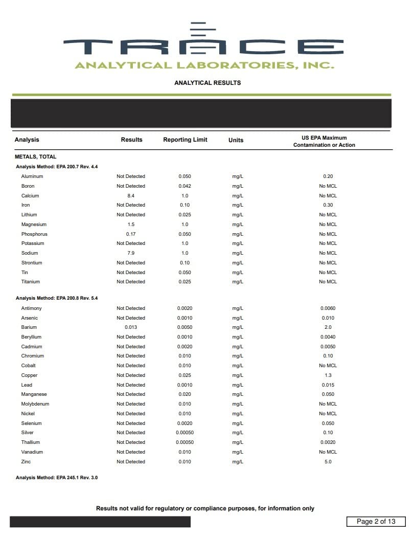 Premium Drinking Water Test Kit for City and Well Water - Lab Results for 100+ Parameters Including Coliform Bacteria, Nitrate, Metals, Volatile Organic Compounds, and More customer photo 2