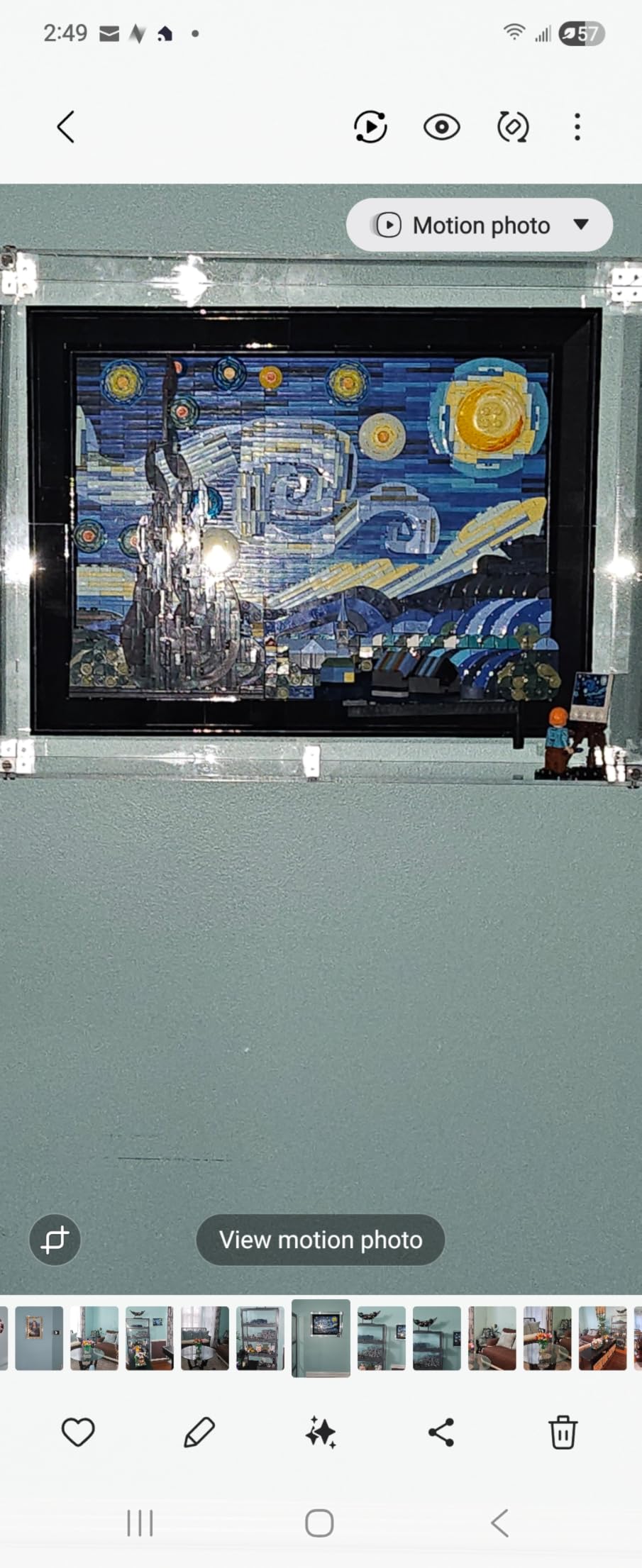 LEGO Ideas Vincent Van Gogh The Starry Night - Building Set for Adults, Ages 18+ - Beautifully Detailed Home Wall Art Decor - Gift for Men & Women - 21333 customer photo 2