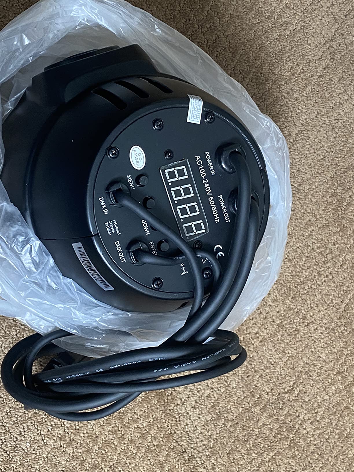 BETOPPER White Stage Par Lights w/Barndoor Professional 100W COB Spotlight Bright DJ Light Strobe Lighting for Church,Parties,Wedding,Therter,Live Events,Stage etc. customer photo 2