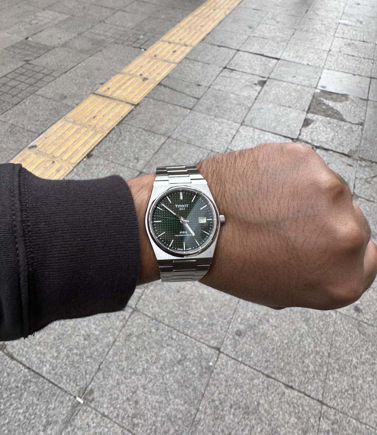 PRX Powermatic 80, Swiss Automatic Watch for Men, Stainless Steel Case, Green Dial, (T1374071109100) customer photo 1