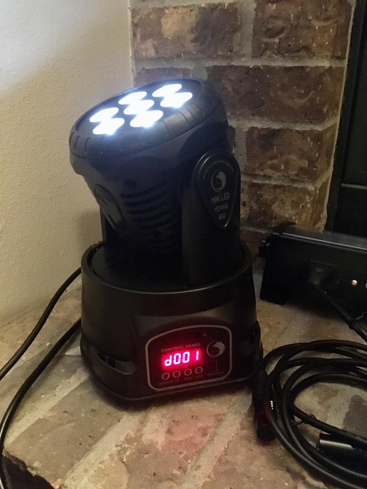 U'King Moving Head Light RGBW Stage Lighting DJ Lights 7 x 10W LED Beam Spotlight 9/14 CH Wash Light with DMX and Sound Activated for Party Church Wedding Bar Christmas Halloween Disco (2 Pack) customer photo 2